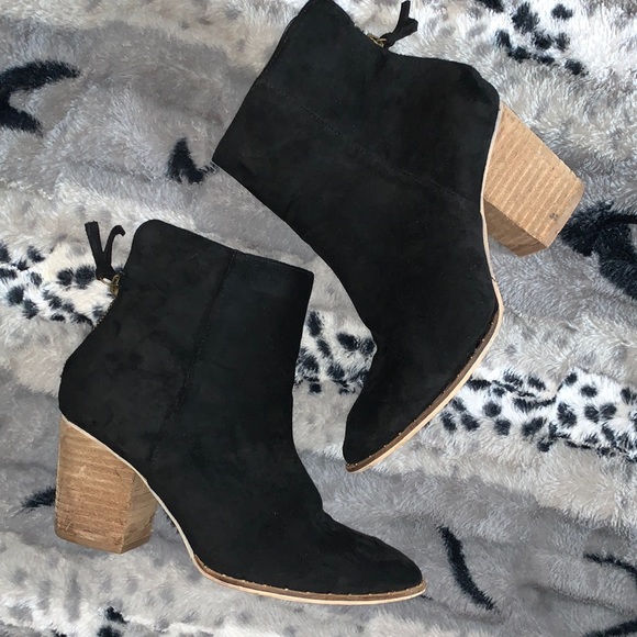 BEAST FASHION Shoes - BEAST FASHION Black Studded Block Heel Boots — 8